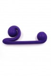 Cупер ХИТ!!! Вибромассажер для двойной стимуляции Snail Vibe фиолетовый (24, Ø 3.5 см)