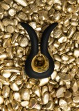 Красивый вибратор Gvibe Mini Gold, с покрытием золотом - Fun Toys, черный