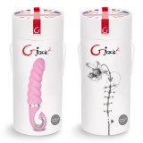 Анатомический витой вибратор Fun Toys Gjack 2 розовый (22, Ø 3.7 см)