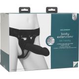 Универсальный полый страпон Body Extensions™ - BE Ready - Black с тремя насадками