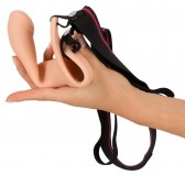 Силиконовый полый страпон на ремнях  Strap-on by You2Toys Medium (16, Ø 4 см)