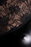 Платье Glossy Lulu из материала Wetlook, черное (размер S)