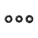 Набор эрекционных колец Renegade Dyno Rings, Black 3шт.