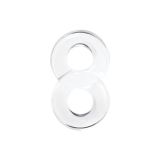 Эрекционное кольцо с подхватом мошонки Renegade - Lucky 8, Clear (Ø 19 см)