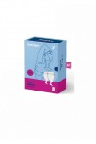 Набор менструальных чаш Feel Secure Menstrual Cup Transparent с хвостиком 2шт (15 и 20 мл) Satisfyer