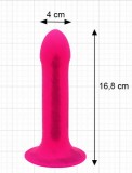 Фаллоимитатр на присоске с двойной плотностью Hitsens 2 Pink  (16.8, Ø 4 см)
