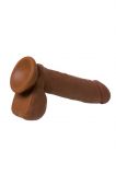 Реалистичный фаллоимитатор с мошонкой TOYFA RealStick Elite DILDO (21, Ø 4 см)