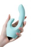 Вибратор с клиторальным стимулятором L'EROINA by TOYFA Crystal (18.3, Ø 3.5 см)