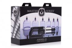 Master Series Набор для вакуумной стимуляции эрогенных зон Sukshen 6 Piece Cupping Set with Acu-Points