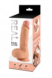 Реалистичный фаллоимитатор REAL Dual Layer silicone (20, Ø 4 см)