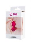 Анальная силиконовая втулка ToDo by Toyfa Diamond Heart розовая (7, Ø 2 см)