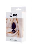 Анальная силиконовая втулка ToDo by Toyfa Diamond Heart фиолетовая (7, Ø 2 см)