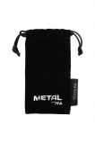 Анальный страз Metal by TOYFA серебристый, с фиолетовым кристаллом (7 см, Ø 2.8 см)