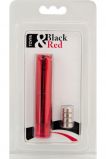 Вибромассажер Black & Red by TOYFA «Помада» 9 см
