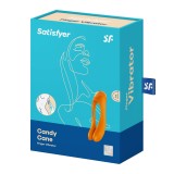 Универсальный массажер для пар Satisfyer Candy Cane оранжевый