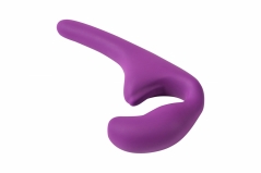 Безремневой анальный страпон Natural Seduction Purple (20, Ø 2.5 см)