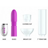 Набор Thruster 4 in 1 Rechargeable Couples Pump Kit фиолетовый