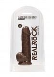 Фаллоимитатор Silicone Dildo With Balls мулат (21.5, Ø 5 см)