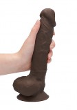 Фаллоимитатор Silicone Dildo With Balls мулат (22.8, Ø 4.5 см)