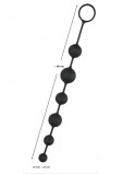 Анальная цепочка из 6 шариков различного диаметра Anal Beads (40, Ø 2,3-3,9 см)