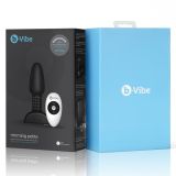 Вибровтулка b-Vibe Rimming Petite с имитацией римминга, чёрная (12.4, Ø 3 см)