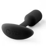 b-Vibe Анальная втулка Snug Plug 1, чёрная (9.4, Ø 2 см)