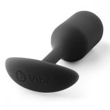 b-Vibe Анальная втулка Snug Plug 2, чёрная (10, Ø 3 см)