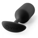 Профессиональная пробка для ношения B-vibe Snug Plug 3 - чёрная (12, Ø 3.5 см)