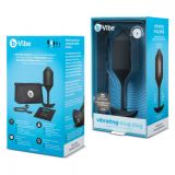 Пробка для ношения с вибрацией B-Vibe Snug Plug 4 чёрная (14, Ø 4 см)