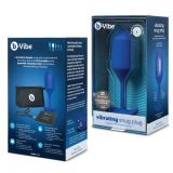 Пробка для ношения с вибрацией B-Vibe Snug Plug 4 синяя (14, Ø 4 см)