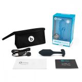Пробка для ношения с вибрацией B-Vibe Snug Plug 2 чёрная (11.4, Ø 3.4 см)