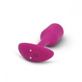 Пробка для ношения с вибрацией B-Vibe Snug Plug 2 розовая (11.4, Ø 3.4 см)