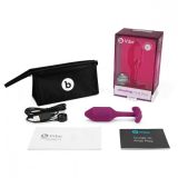 Пробка для ношения с вибрацией B-Vibe Snug Plug 2 розовая (11.4, Ø 3.4 см)
