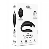 Кролик-вивайб для пар THE COUPLES RABBIT черный