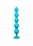 Анальная Цепочка с Кристаллом Emotions Chummy Turquoise (16, Ø 3.5 см)