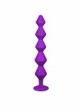 Анальная Цепочка с Кристаллом Emotions Chummy Purple  (16, Ø 3.5 см)