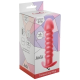 Анальная пробка с вибрацией Twisted Anal Plug Pink (11, Ø 3 см)