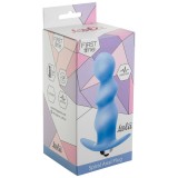 Анальная пробка с вибрацией Spiral Anal Plug Blue (10.5, Ø 2.6 см)