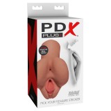 Мастурбатор вагина и анус PDX Plus Pick Your Pleasure Stroker загорелая