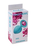 Анальная пробка Emotions Cutie Medium Turquoise pink crystal (8, Ø 3.5 см)