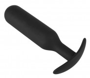 Анальная пробка цилиндрической формы с утяжелением средняя Anal Trainer by Black Velvets (18, Ø 4 см)