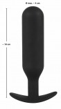 Анальная пробка цилиндрической формы с утяжелением средняя Anal Trainer by Black Velvets (18, Ø 4 см)