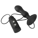 Анальная пробка с вращением с пультом управления Butt Plug (13.6, Ø 3.9 см)