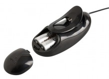 Вибрострапон на ремнях полый Vibrating Strap-On