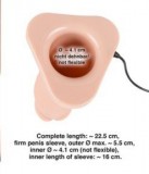 Вибрострапон на ремнях полый Vibrating Strap-On