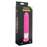 Вибратор ECSTASY Deluxe Greedy Don pink (19.5, Ø 3.5 см)