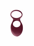 Двойное эрекционное виброкольцо Pure Passion Daydream Wine Red (12, Ø 3.1 см)