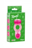 Эрекционное кольцо с вибрацией Rings Ringer pink (Ø 1.7 см)