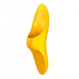 Бесшумный вибромассажер Satisfyer Teaser желтый