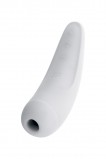 Вакуумно-волновой стимулятор Satisfyer Curvy 2+  с возможностью управления через приложение - белый (Чуть-чуть порвана коробка)